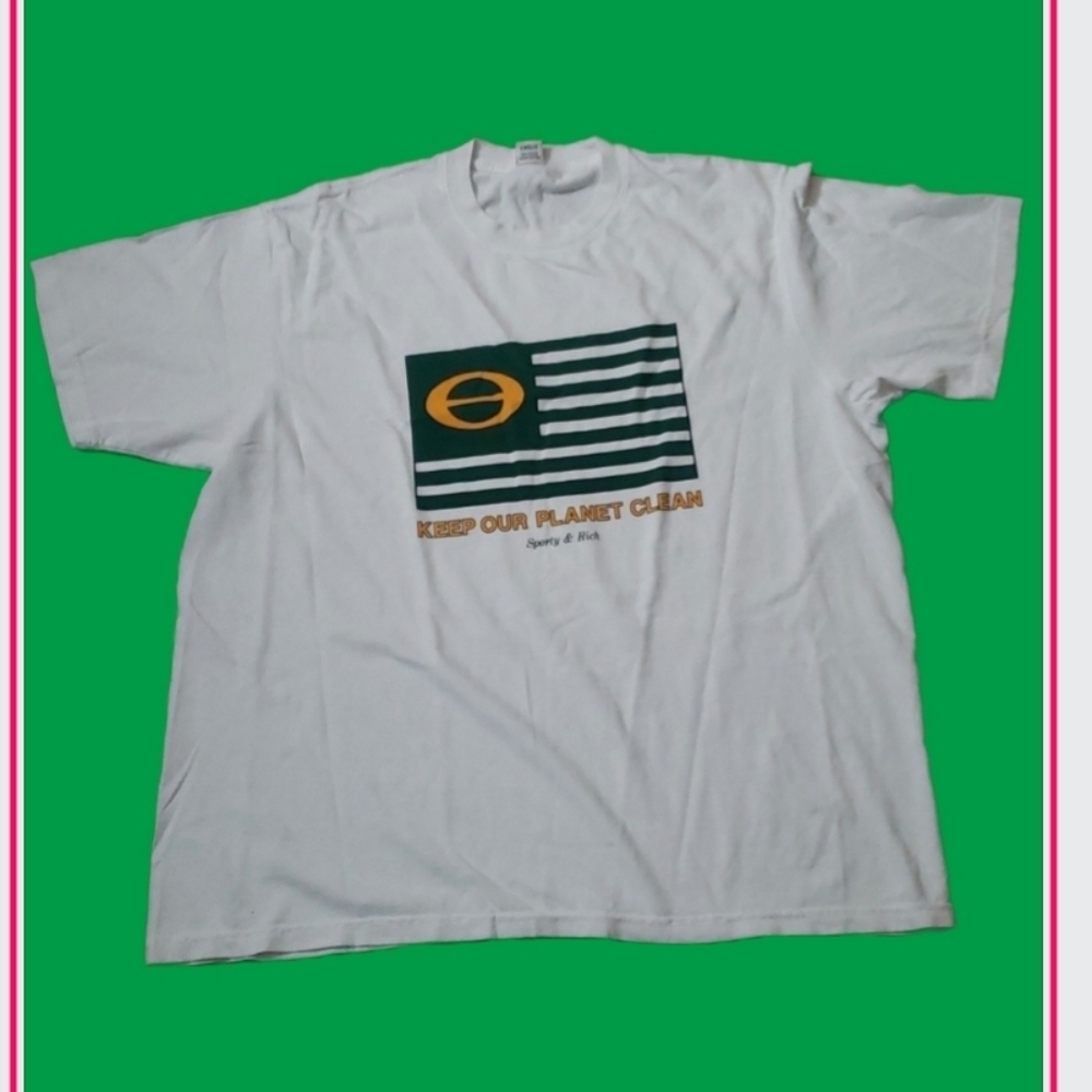 Sporty & Rich Graphic T-Shirt Keep Our Planet Clean Tee